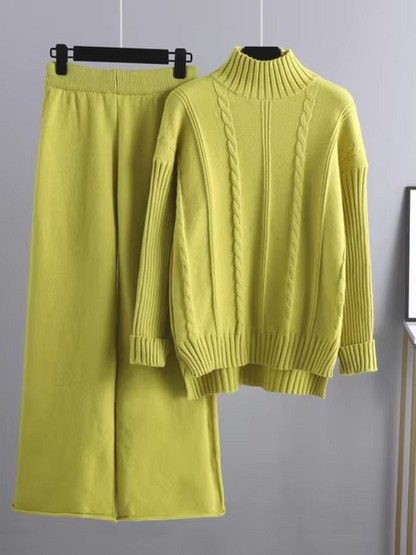 Modisches Strick-Kleid-Set für Damen