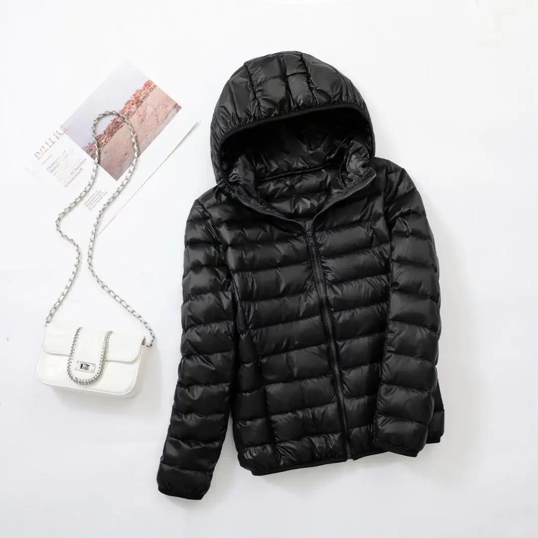 Kapuzen-Daunenjacke Warm Winter