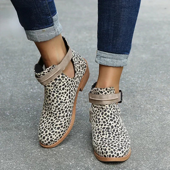 Damenschuhe Stiefeletten Spitz Zehe Verstellbar