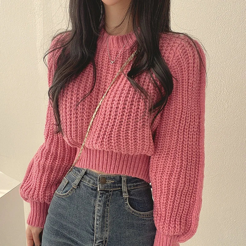 Weiches Strickoberteil Frauen - IdealeKleiden