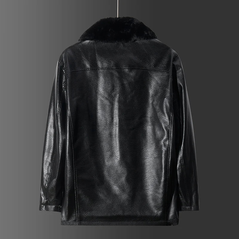 Lederjacke Herren Kragen Stil Liam - IdealeKleiden