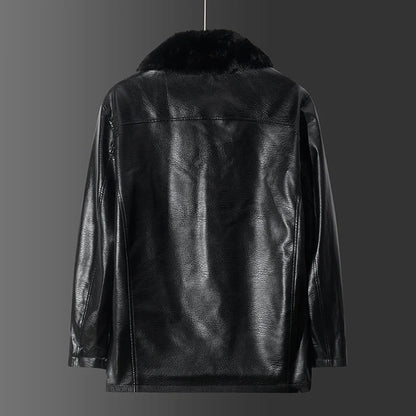 Lederjacke Herren Kragen Stil Liam - IdealeKleiden