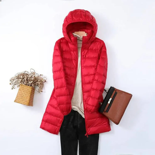 Leichtgewicht Pufferjacke Damen Warme Gesteppte Winterjacke