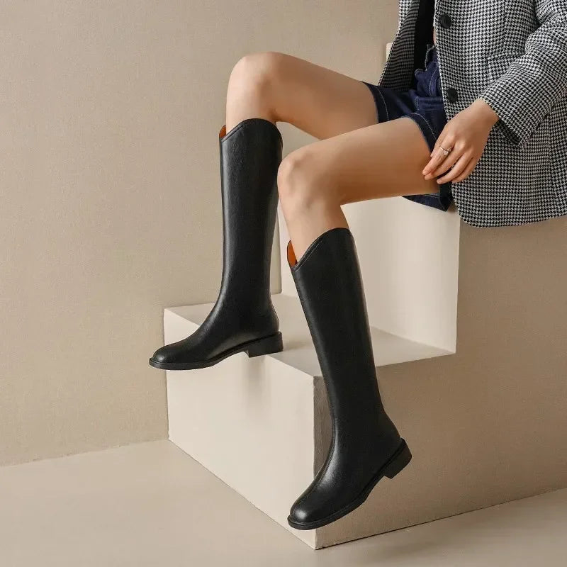Stylische Stiefel Knöchelhoch Kunstleder