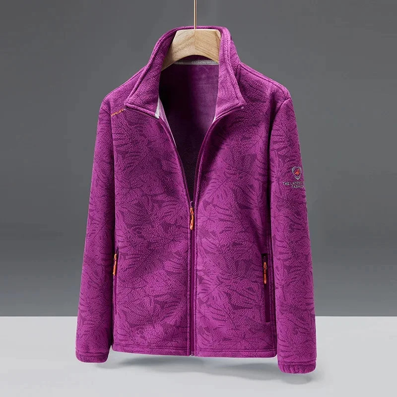 Weiche Fleecejacke mit Hoher Kragen und Reißverschluss