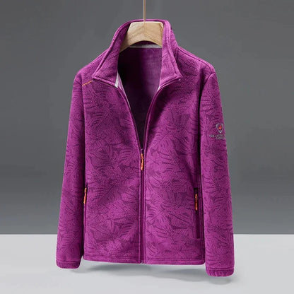 Weiche Fleecejacke mit Hoher Kragen und Reißverschluss