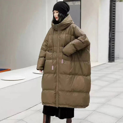 Lange Daunenjacke Damen Wanda Warm