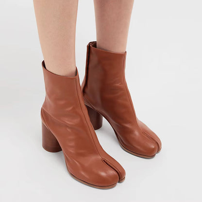 Damen Tabi Stiefel Trendy Geteilte Zehe