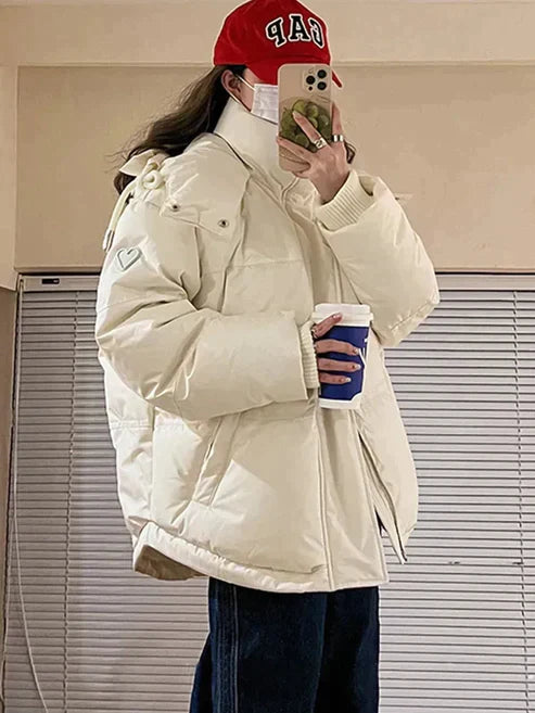 Warm gepolsterte Winterjacke Damen - IdealeKleiden