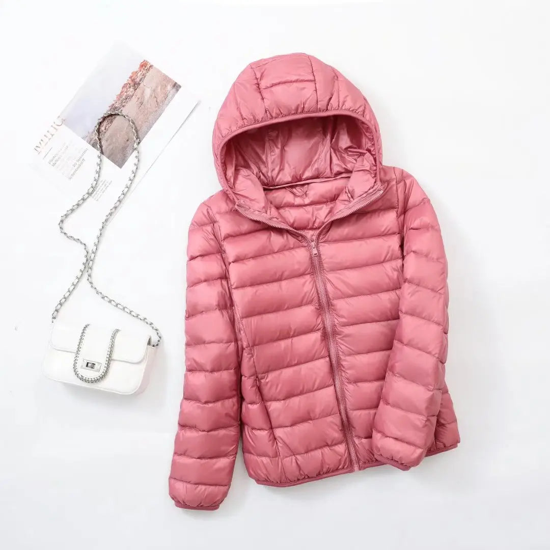 Kapuzen-Daunenjacke Warm Winter
