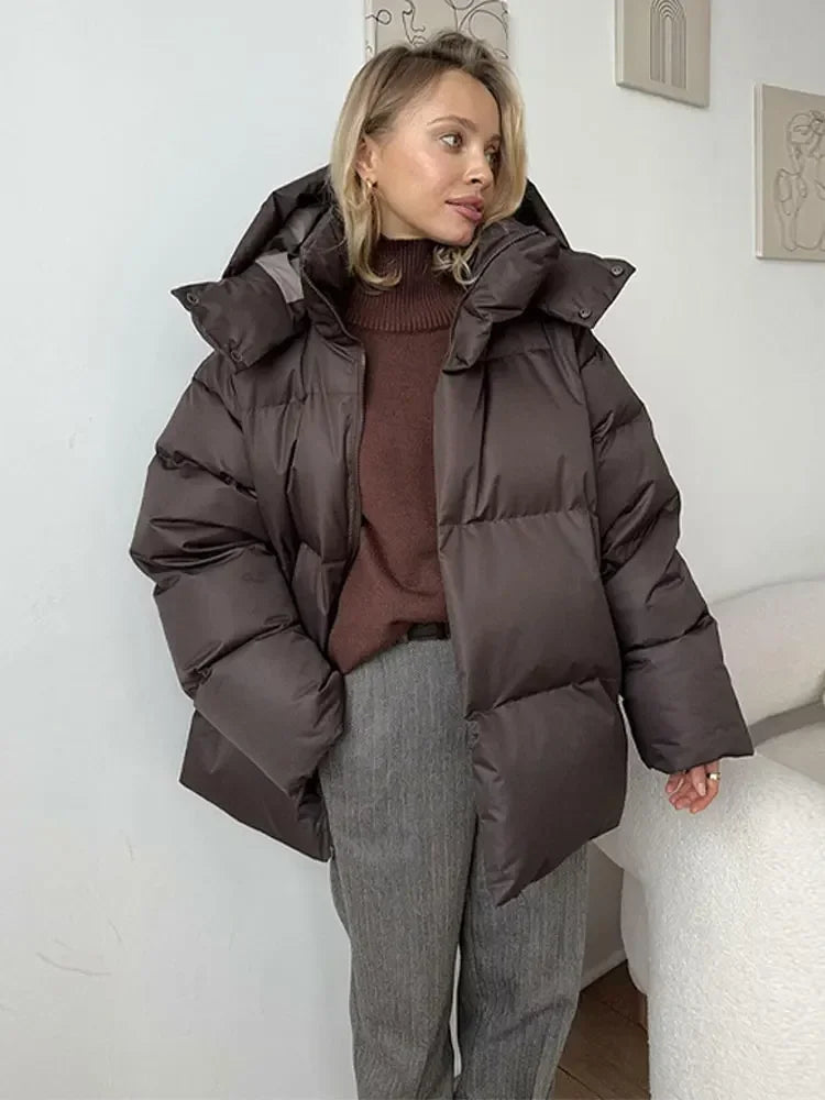 Elegante Wintermäntel Damen Klassik Design
