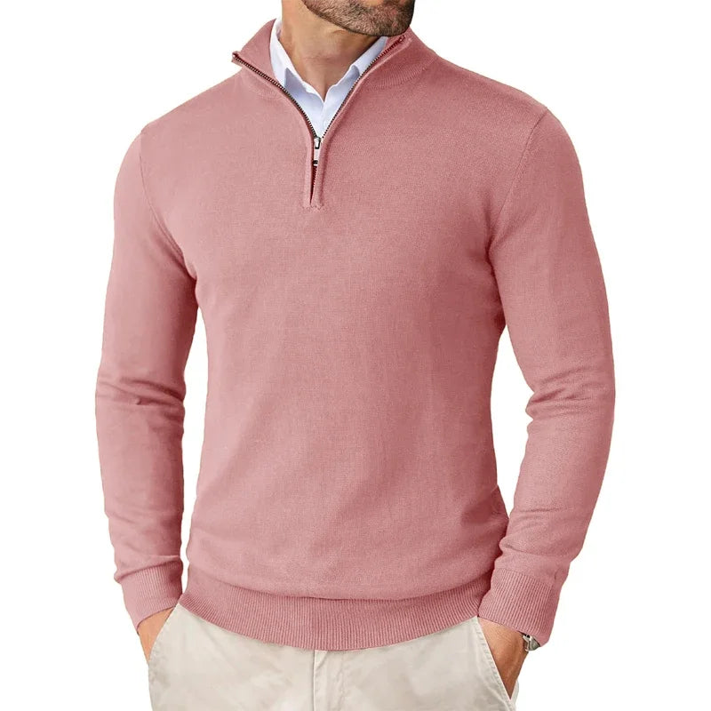 Herren Pullover Modern Frontreißverschluss
