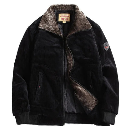 Herren Cordjacke Warm Winterjacke