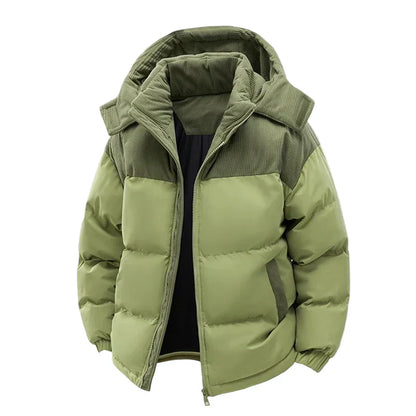 Wintersteppjacke Damen - Warme Outdoorjacke mit Kapuze