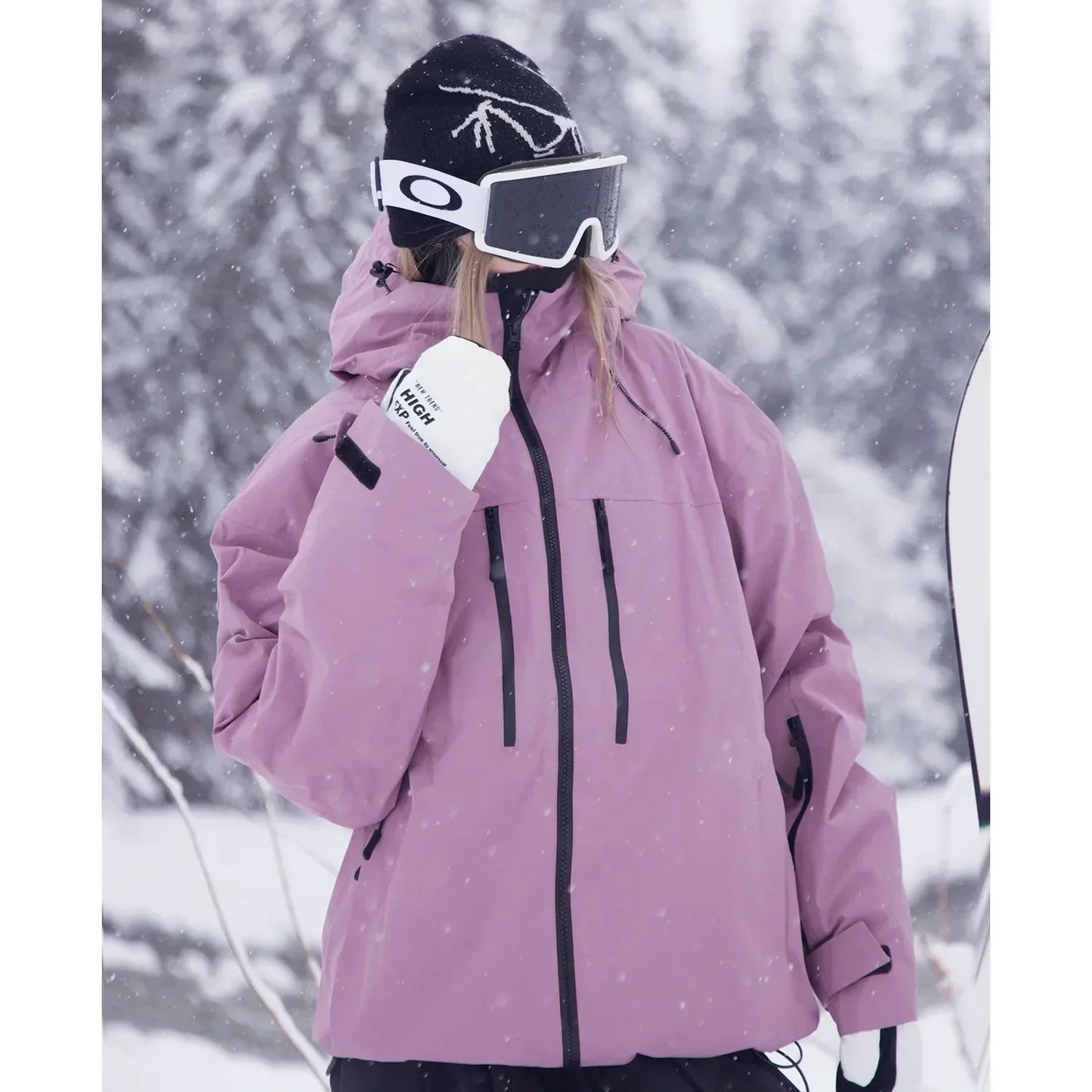 Damen Skijacke Warm Isoliert Winter - IdealeKleiden
