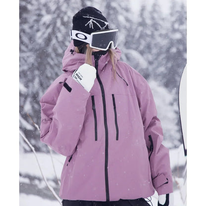 Damen Skijacke Warm Isoliert Winter - IdealeKleiden