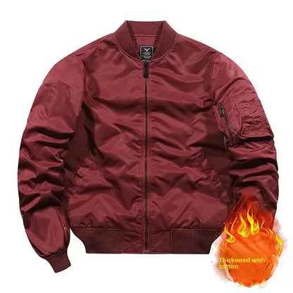 Leder Bomberjacke Fliegerstil