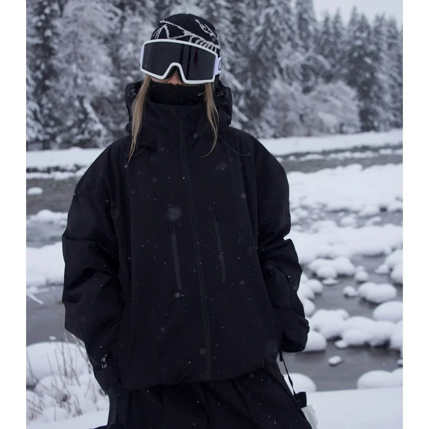 Damen Winterjacke Kapuze Wärme