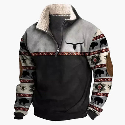 Stilvoller Western Pullover Vintage Look