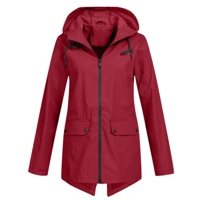 Wasserdichte Damenjacke Lässig Herbst Winter