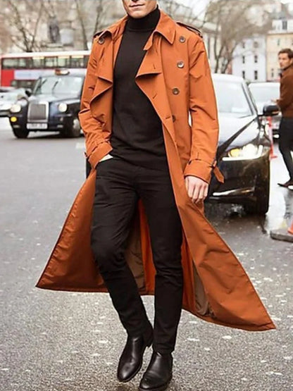 Herren Trenchcoat Elegant Winter