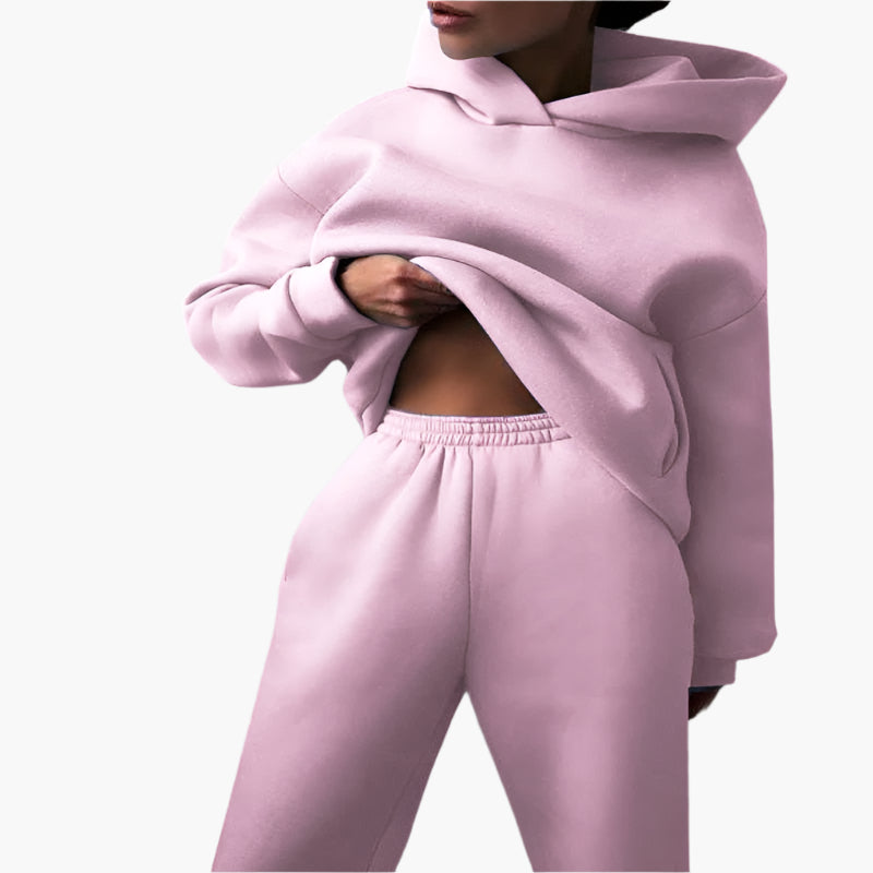 Bequemes Lounge Set Oversize Kapuzenpullover Jogginghose