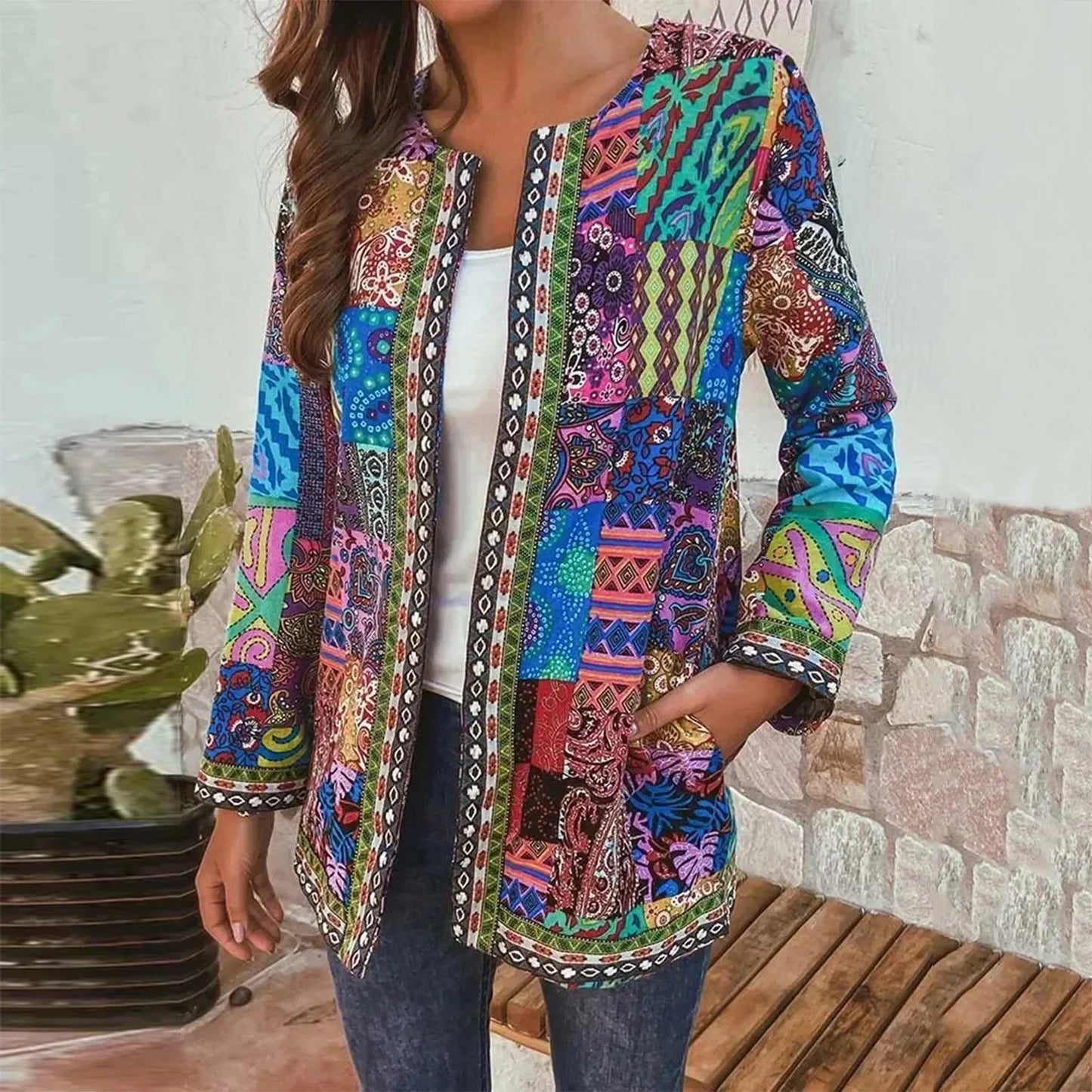 Boho Chic Jacke Damen