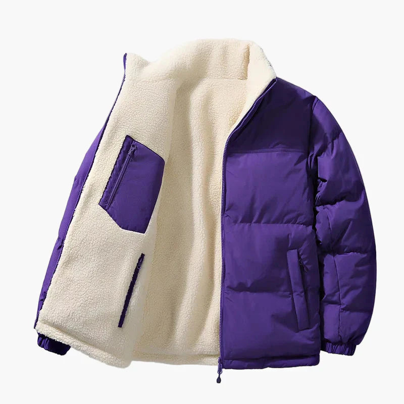 Winter Steppjacke Fleece Innenfutter Warm - IdealeKleiden