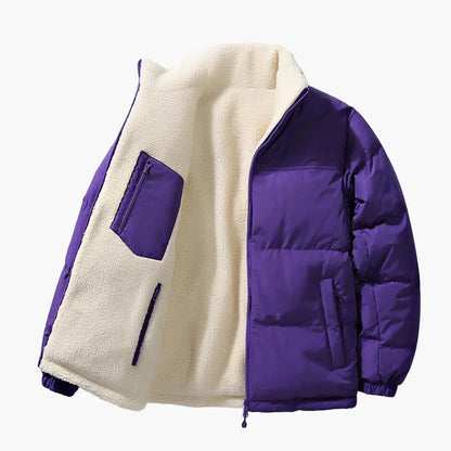 Winter Steppjacke Fleece Innenfutter Warm - IdealeKleiden
