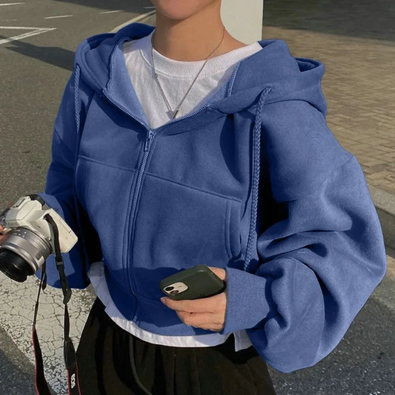 Stylisches Damen Sweatshirt Kurz Modisch
