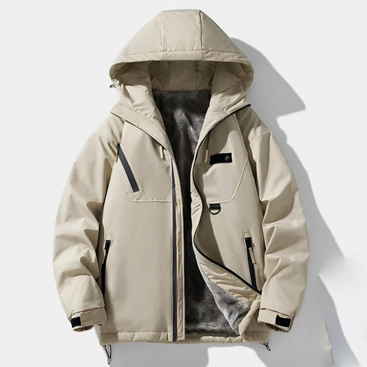 Winterjacke Damen Kapuzenpullover Relaxed Fit - IdealeKleiden