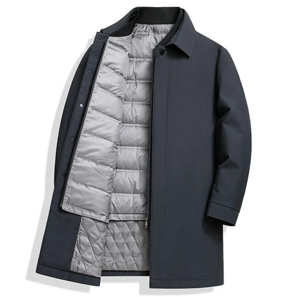 Wasserdichte Winterjacke mit verdecktem Reißverschluss