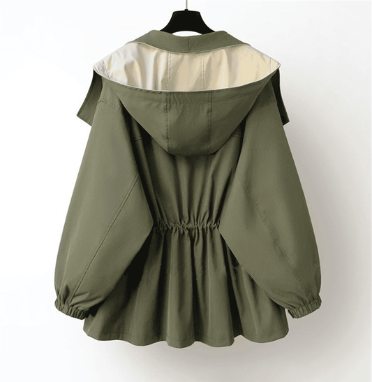 Praktische Windbreaker Jacke Wasserabweisend - IdealeKleiden