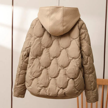 Warmes Winterkleid | Pufferjacke Mit Kapuze Damen - IdealeKleiden