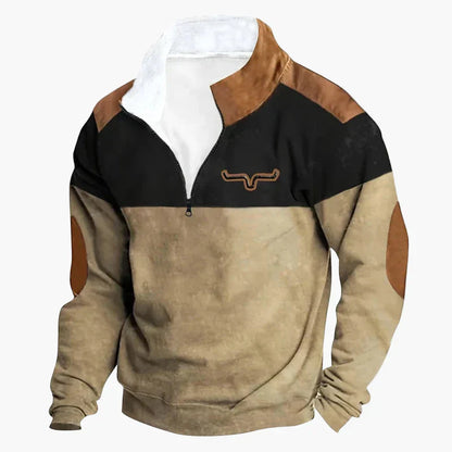 Stylisher Western Pullover Azteken Muster