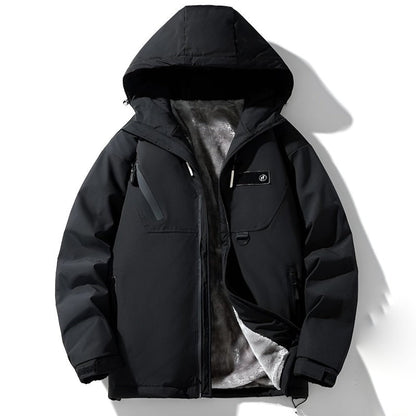 Winterjacke Damen Kapuzenpullover Relaxed Fit