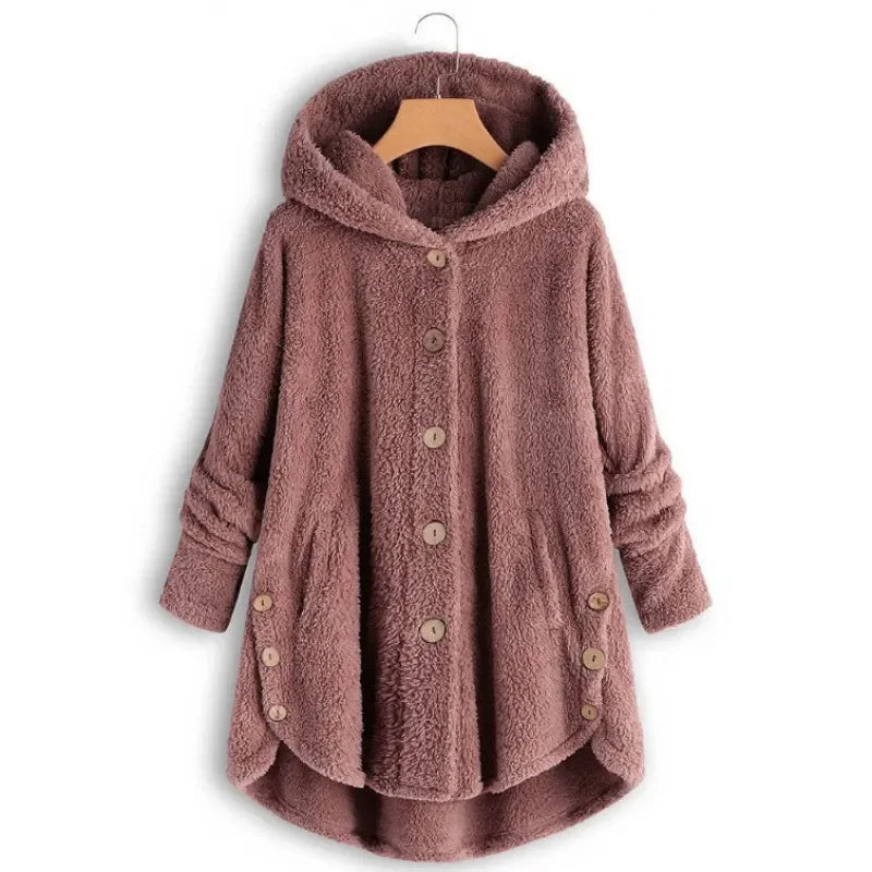 Frauen Fleecejacke Mit Kapuze