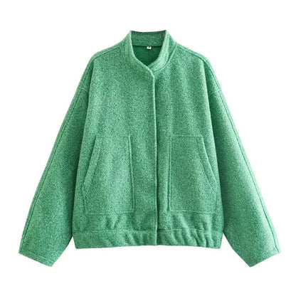 Übergroße Grobgestrickte Herrenjacke