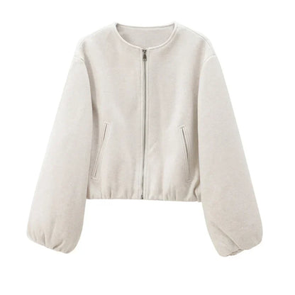 Damen Steppjacke Locker Schnitt Reißverschluss