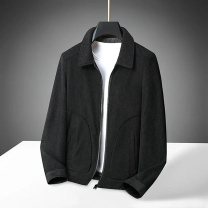 Herren Cordjacke Reißverschluss Modern