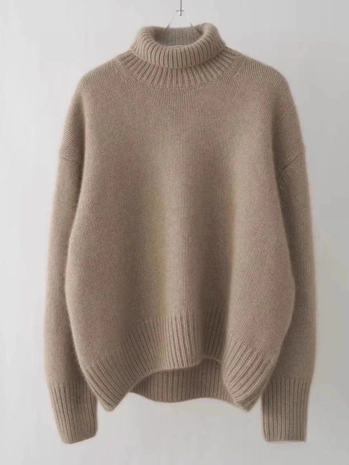 Damen Rollkragenpullover Luxus Kaschmir Herbstmode