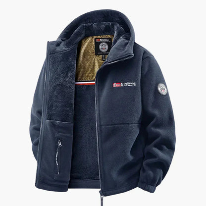 Winterfleecejacke Mit Kapuze Skandinavisch - IdealeKleiden