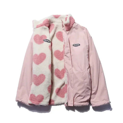 Herzförmige Wend jacke Damen