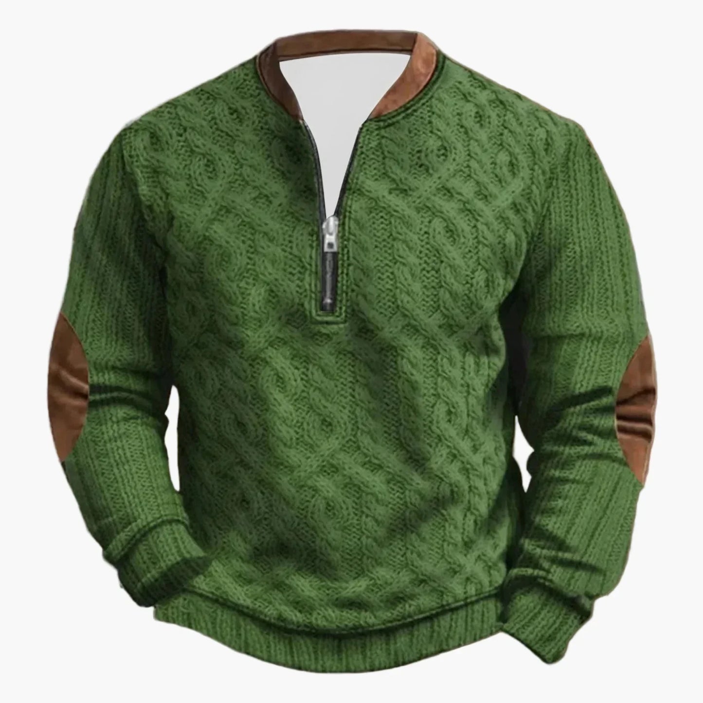 Outdoor Langarm-Pullover Stehkragen