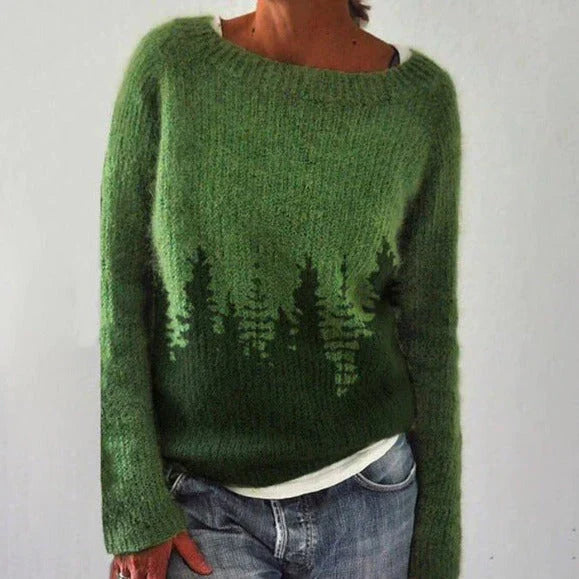 Damen Weihnachtspullover Nordisch Winterlich