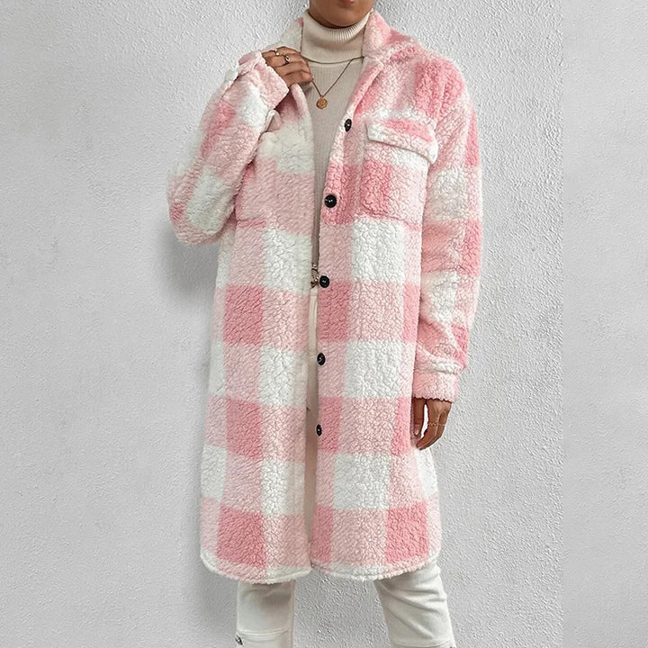 Modische Karojacke Warm Polarfleece