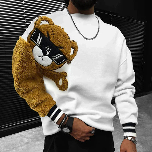 Herren Pullover Teddybär Design - IdealeKleiden