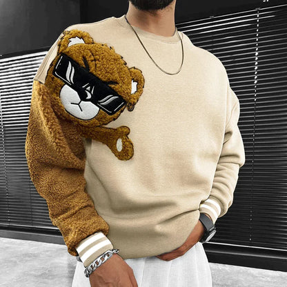 Herren Pullover Teddybär Design