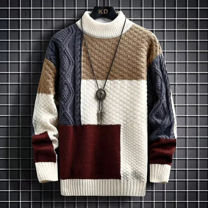 Weicher Strickpullover Herren Warm