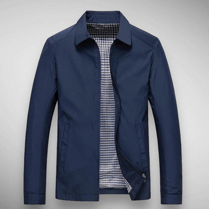 Herren Harrington Jacke Kariert Klassisch